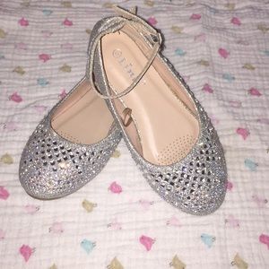 Girls rhinestone sparkly flats